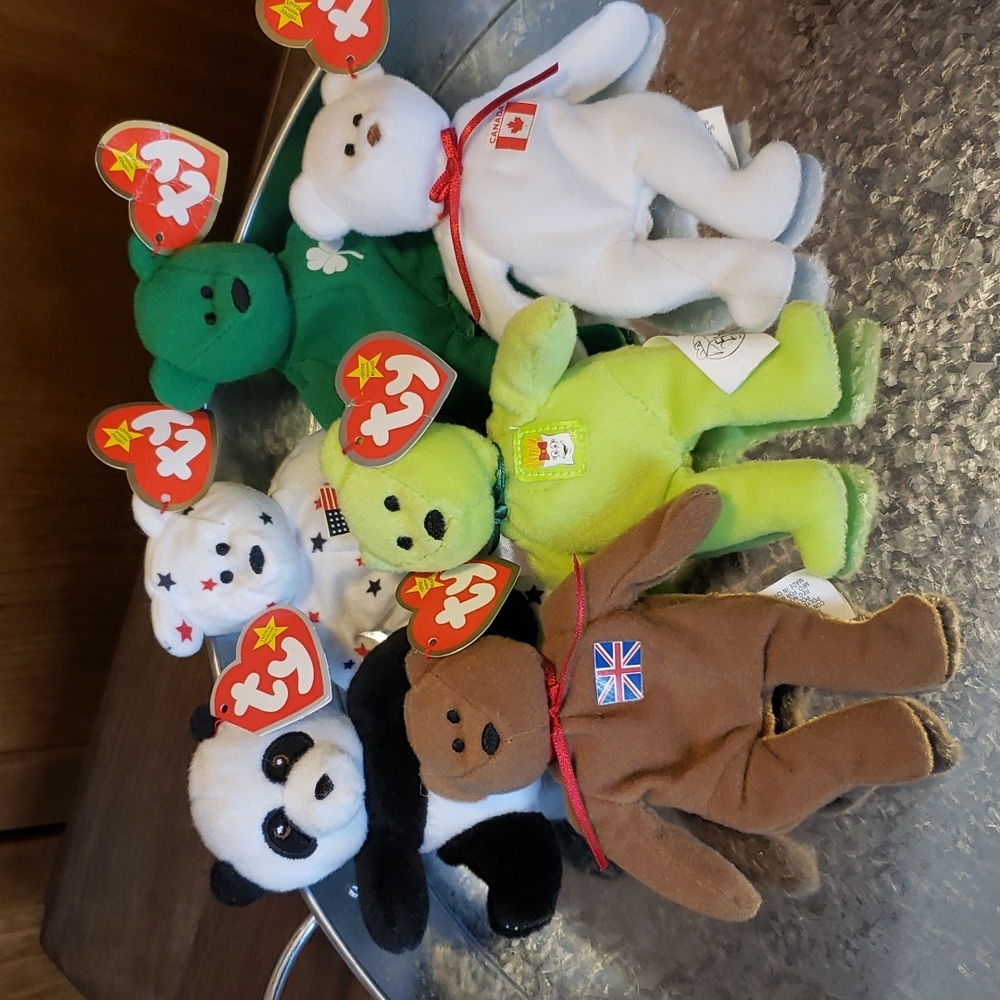 Ty McDonald's Vintage NWT Teenie Beanie Baby Bear Bundle